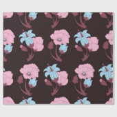 Blumenmuster Geschenkpapier (Flach)