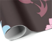 Blumenmuster Geschenkpapier (Rolleneckpunkt)