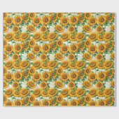 Blumenmuster Geschenkpapier (Flach)