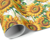Blumenmuster Geschenkpapier (Rolleneckpunkt)
