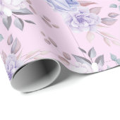 Blumenmuster Geschenkpapier (Rolleneckpunkt)