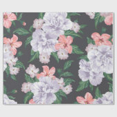 Blumenmuster Geschenkpapier (Flach)