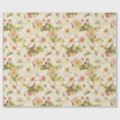 Blumenmuster Geschenkpapier (Flach)