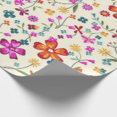 Blumenmuster Geschenkpapier (Ecke)