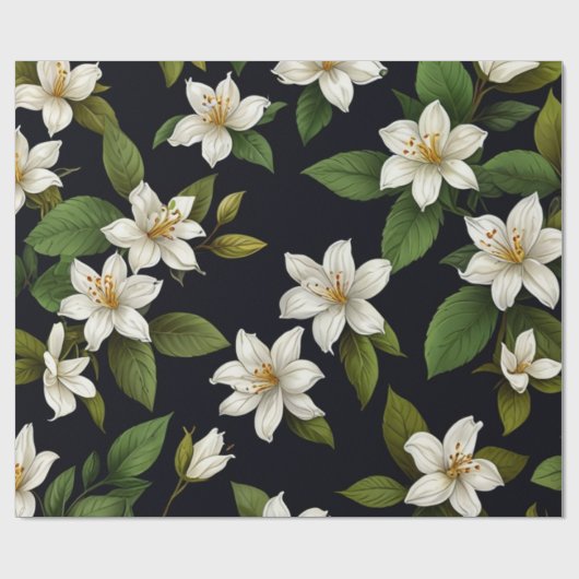 Blumenmuster Geschenkpapier (Flach)