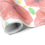 Blumenmuster Geschenkpapier (Rolleneckpunkt)