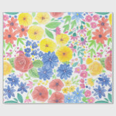 Blumenmuster Geschenkpapier (Flach)