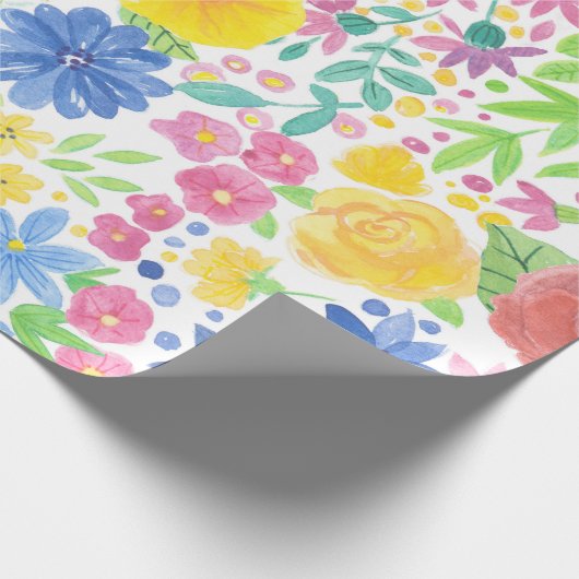 Blumenmuster Geschenkpapier (Ecke)