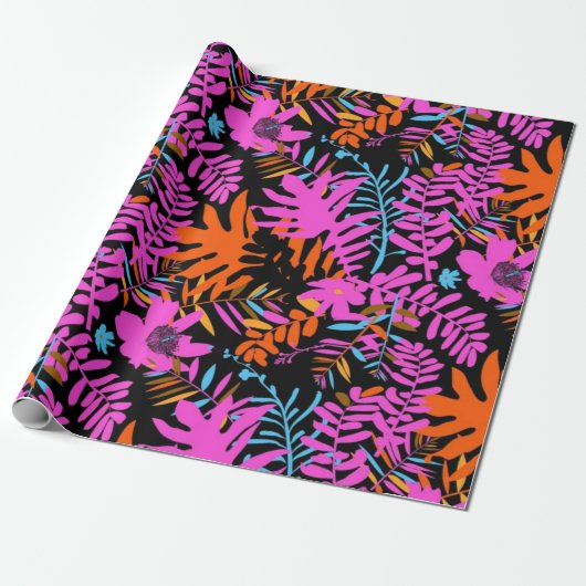 Blumenmuster Geschenkpapier (Ungerollt)