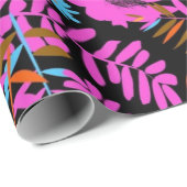 Blumenmuster Geschenkpapier (Rolleneckpunkt)