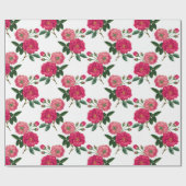 Blumenmuster Geschenkpapier (Flach)