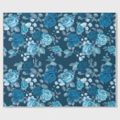 Blumenmuster Geschenkpapier (Flach)