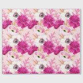 Blumenmuster Geschenkpapier (Flach)