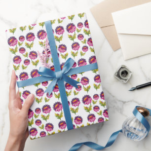 Blumenmuster Geschenkpapier