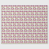 Blumenmuster Geschenkpapier (Flach)