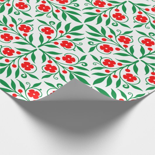 Blumenmuster Geschenkpapier (Ecke)