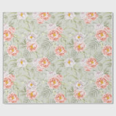 Blumenmuster Geschenkpapier (Flach)