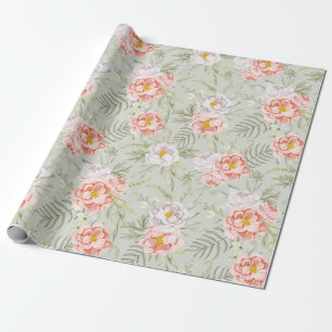 Blumenmuster Geschenkpapier