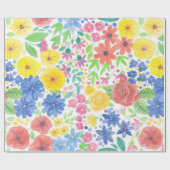 Blumenmuster Geschenkpapier (Flach)