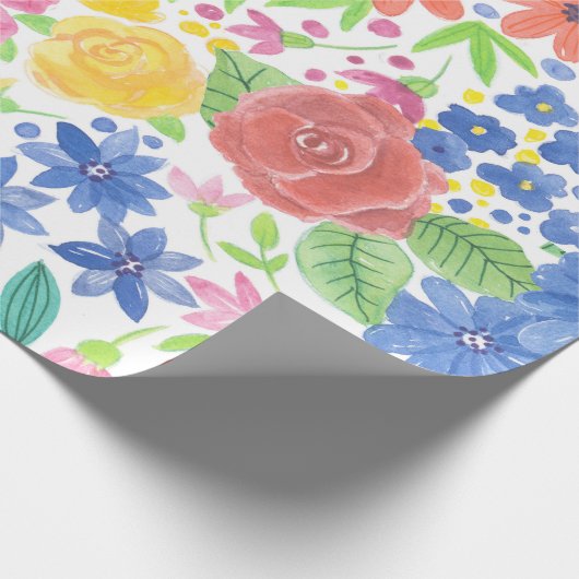 Blumenmuster Geschenkpapier (Ecke)