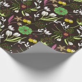 Blumenmuster Geschenkpapier (Ecke)