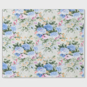 Blumenmuster Geschenkpapier (Flach)