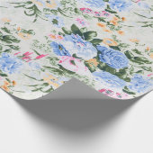 Blumenmuster Geschenkpapier (Ecke)