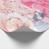 Blumenmuster Geschenkpapier (Ecke)