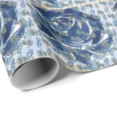 Blumenmuster Geschenkpapier (Rolleneckpunkt)