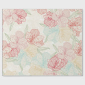 Blumenmuster Geschenkpapier (Flach)