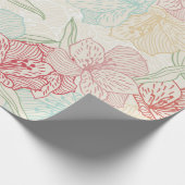 Blumenmuster Geschenkpapier (Ecke)