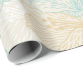 Blumenmuster Geschenkpapier (Rolleneckpunkt)