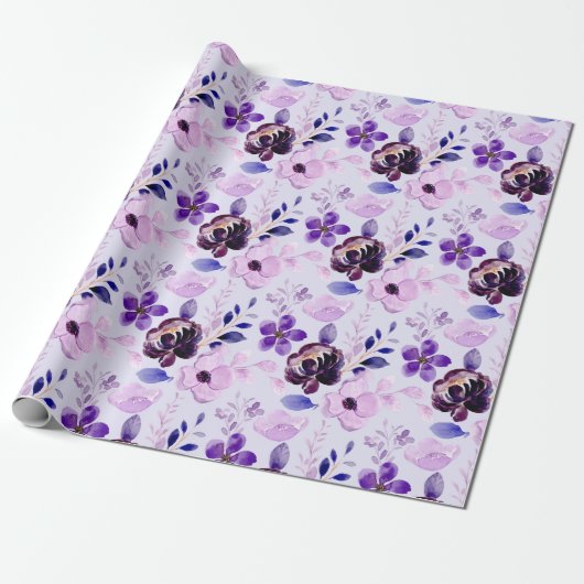 Blumenmuster Geschenkpapier (Ungerollt)