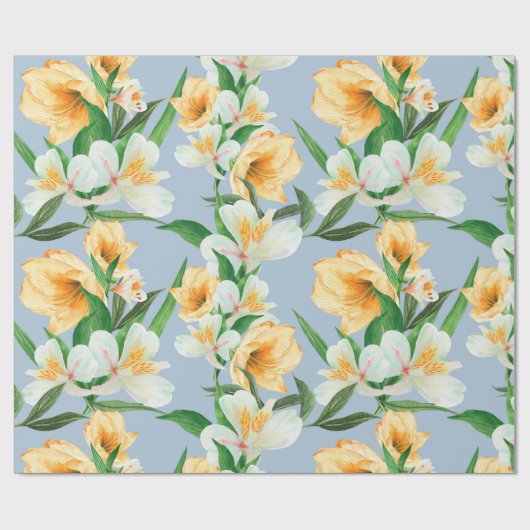 Blumenmuster Geschenkpapier (Flach)