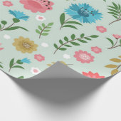 Blumenmuster Geschenkpapier (Ecke)