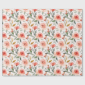 Blumenmuster Geschenkpapier (Flach)
