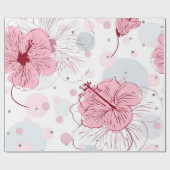 Blumenmuster Geschenkpapier (Flach)