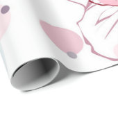 Blumenmuster Geschenkpapier (Rolleneckpunkt)