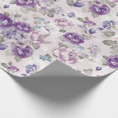 Blumenmuster Geschenkpapier (Ecke)