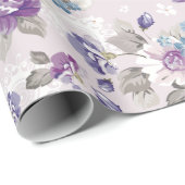 Blumenmuster Geschenkpapier (Rolleneckpunkt)