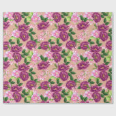 Blumenmuster Geschenkpapier (Flach)