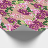 Blumenmuster Geschenkpapier (Ecke)