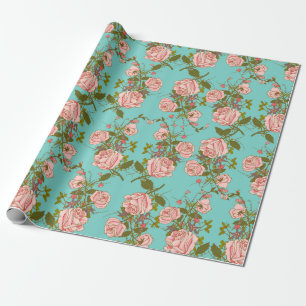 Blumenmuster Geschenkpapier