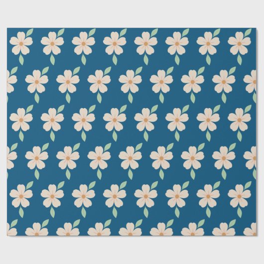 Blumenmuster geschenkpapier (Flach)