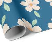 Blumenmuster geschenkpapier (Rolleneckpunkt)