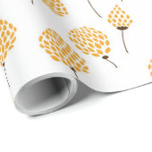 Blumenmuster Geschenkpapier (Rolleneckpunkt)