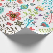 Blumenmuster Geschenkpapier (Ecke)