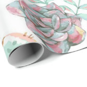 Blumenmuster Geschenkpapier (Rolleneckpunkt)
