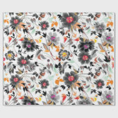 Blumenmuster Geschenkpapier (Flach)