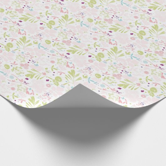 Blumenmuster Geschenkpapier (Ecke)